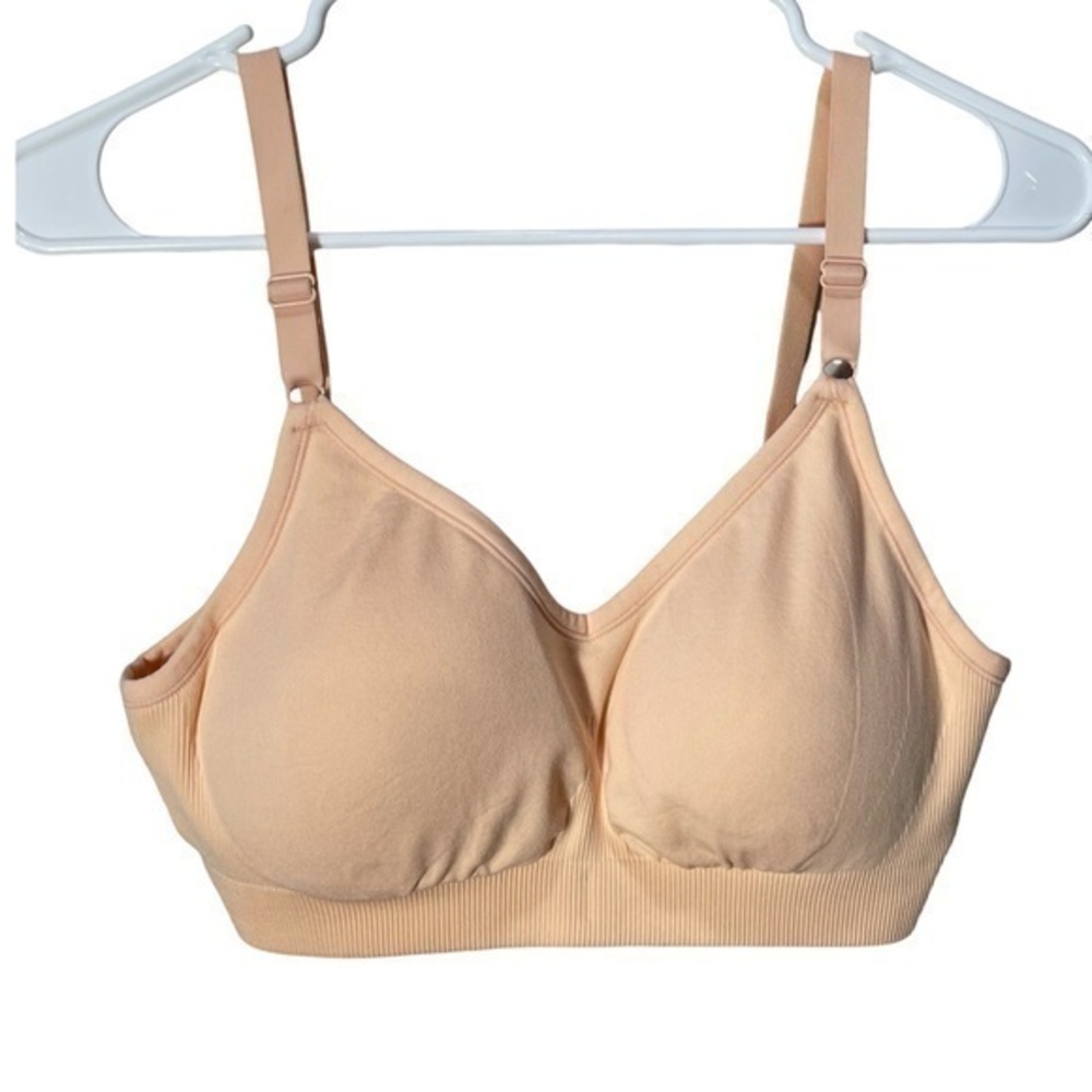 Kinx Peach Tan Wireless Adjustable Bra Size M